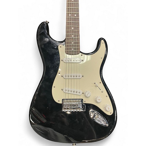 Used Squier Affinity Stratocaster Black and White Solid Body Electric Guitar