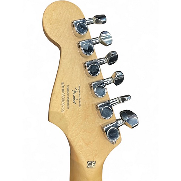 Used Squier Affinity Stratocaster Black and White Solid Body Electric Guitar