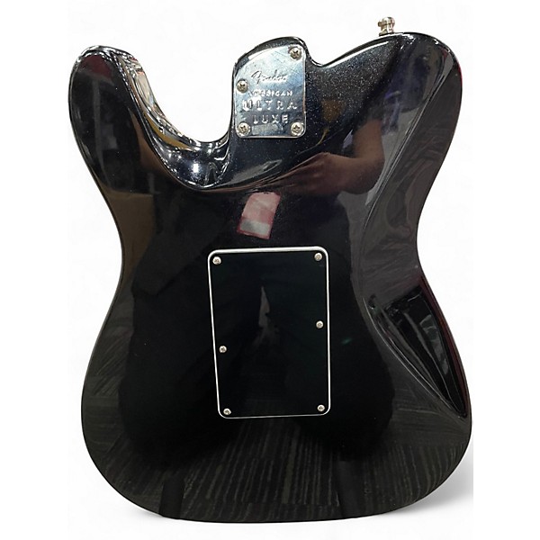Used Fender American Ultra Luxe Telecaster Floyd Rose HH  Black Solid Body Electric Guitar