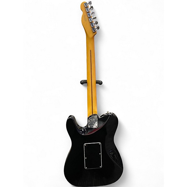 Used Fender American Ultra Luxe Telecaster Floyd Rose HH  Black Solid Body Electric Guitar
