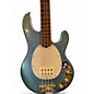 Used Sterling by Music Man Ray34 Blue Sparkle Electric Bass Guitar