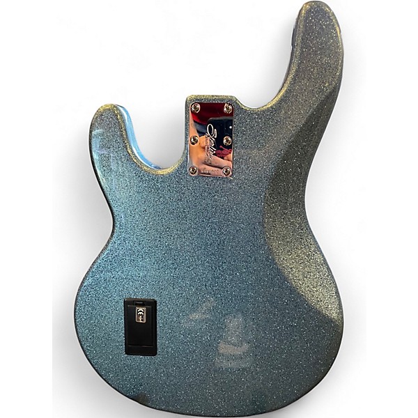 Used Sterling by Music Man Ray34 Blue Sparkle Electric Bass Guitar