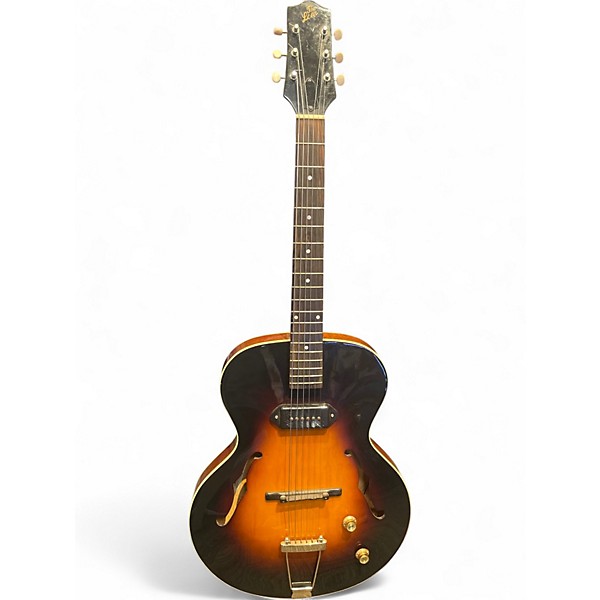 Used The Loar LH301T Vintage Sunburst Solid Body Electric Guitar