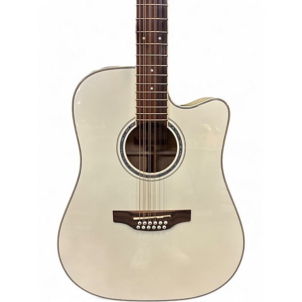 Used Takamine GD37CE-12 Olympic White 12 String Acoustic Guitar