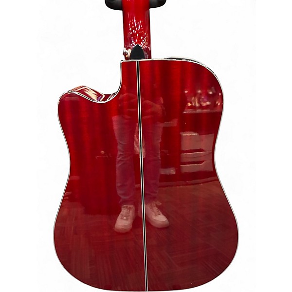 Used Takamine GD30CE Red Acoustic Electric Guitar