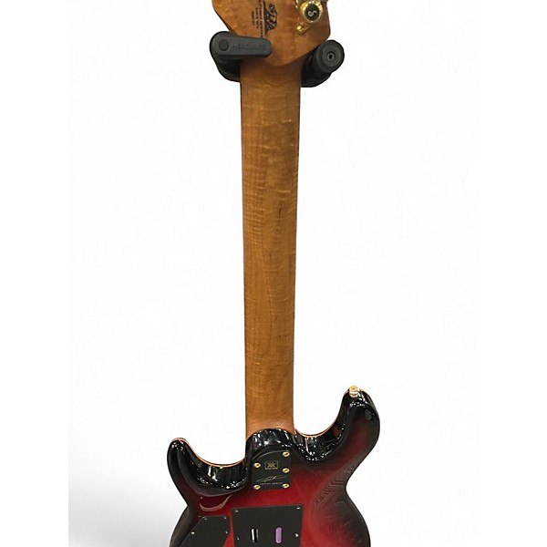 Used Ernie Ball Music Man Jason Richardson Signature Cutlass 7 Rorschach Red Solid Body Electric Guitar