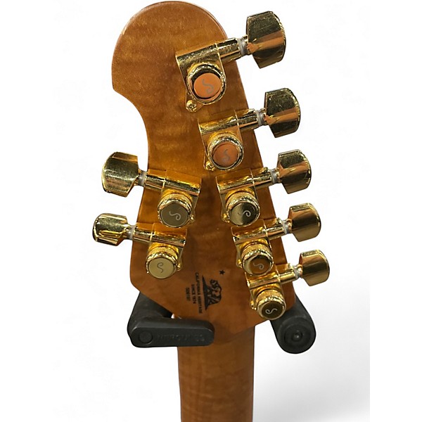 Used Ernie Ball Music Man Jason Richardson Signature Cutlass 7 Rorschach Red Solid Body Electric Guitar