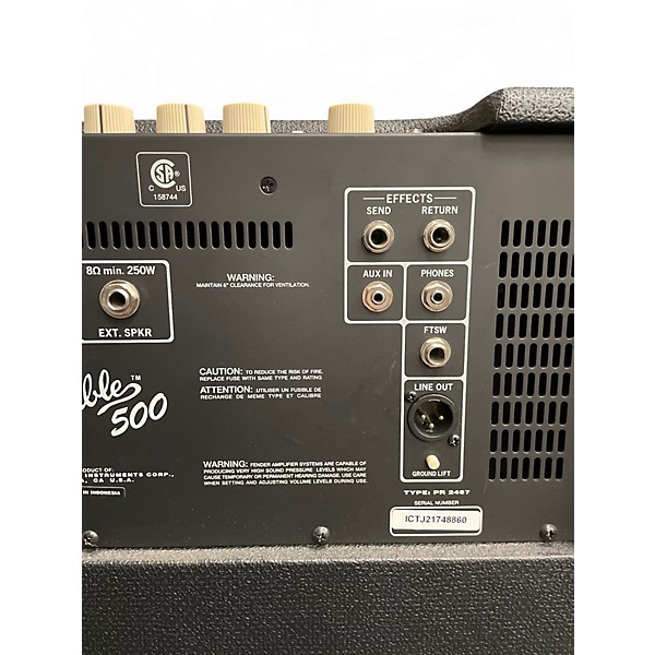 Used Fender RUMBLE 500 Bass Combo Amp