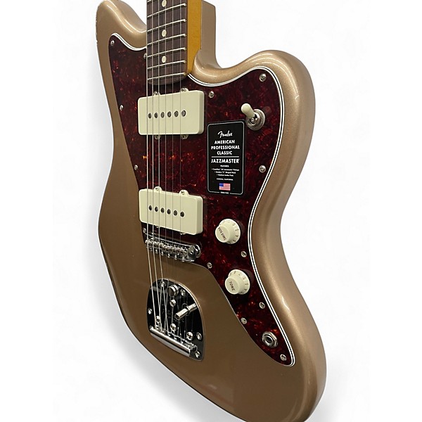 Used 2020 Fender American Professional Jazzmaster Desert Sand Solid Body Electric Guitar