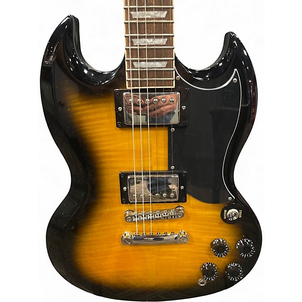 Used Epiphone Les Paul Tribute Plus Sunburst Solid Body Electric Guitar