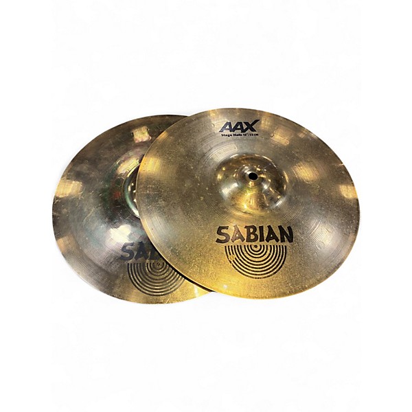 Used SABIAN 13in AAX Stage Hi Hat Pair Cymbal