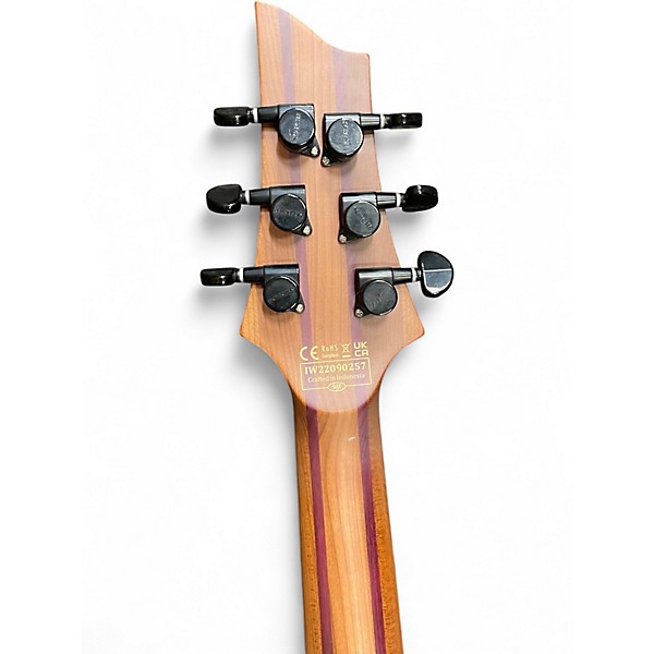 Used Schecter Guitar Research C1 Exotic Ebony Natural Solid Body Electric Guitar