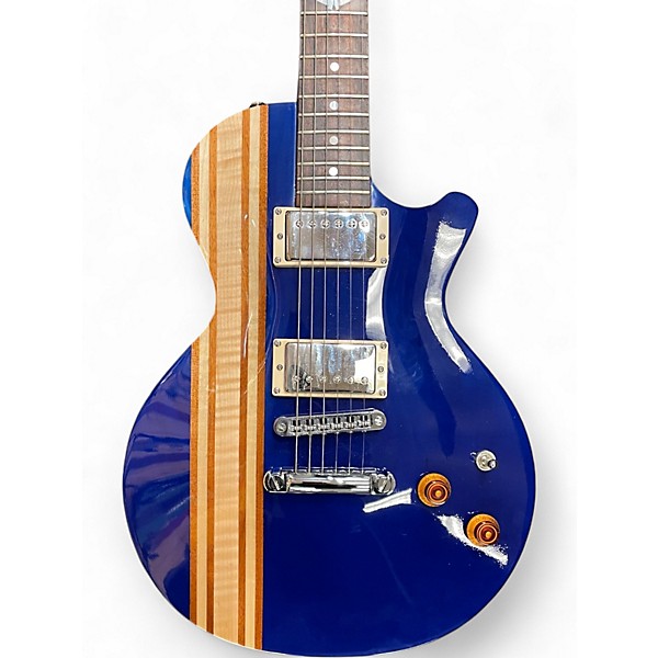 Used CMG Guitars Ashlee Stripey Custom Royal Blue Solid Body Electric Guitar