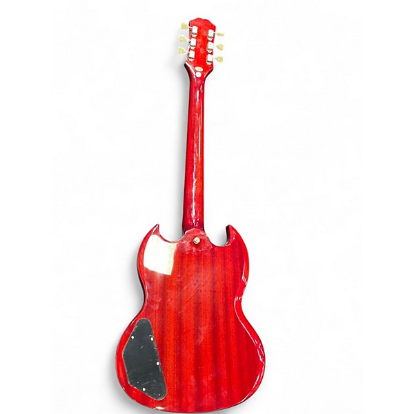 Used Epiphone sg vibrola Candy Apple Red Solid Body Electric Guitar