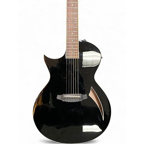 Used ESP LTD TL6 Left-Handed Black Acoustic Electric Guitar