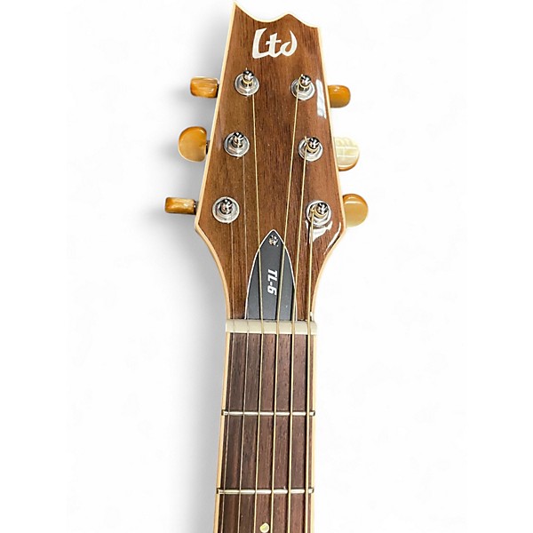 Used ESP LTD TL6 Left-Handed Black Acoustic Electric Guitar