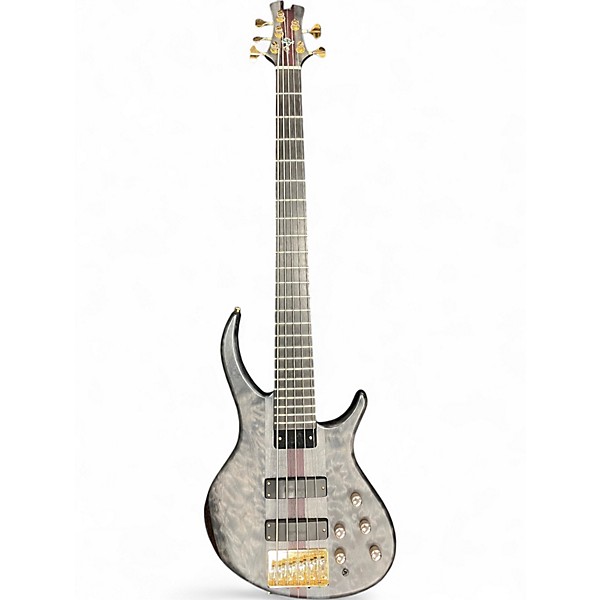 Used Tobias CLASSIC V Trans Black Electric Bass Guitar