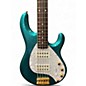 Used Ernie Ball Music Man Stingray HH 5 String Ocean Sparkle Electric Bass Guitar