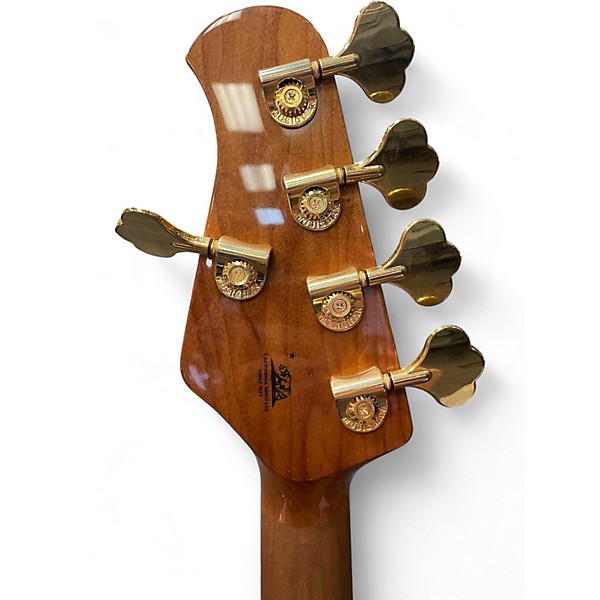 Used Ernie Ball Music Man Stingray HH 5 String Ocean Sparkle Electric Bass Guitar