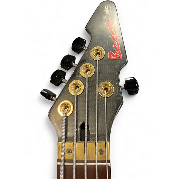 Used Bogart Blackstone Black With White Polka Dots Electric Bass Guitar