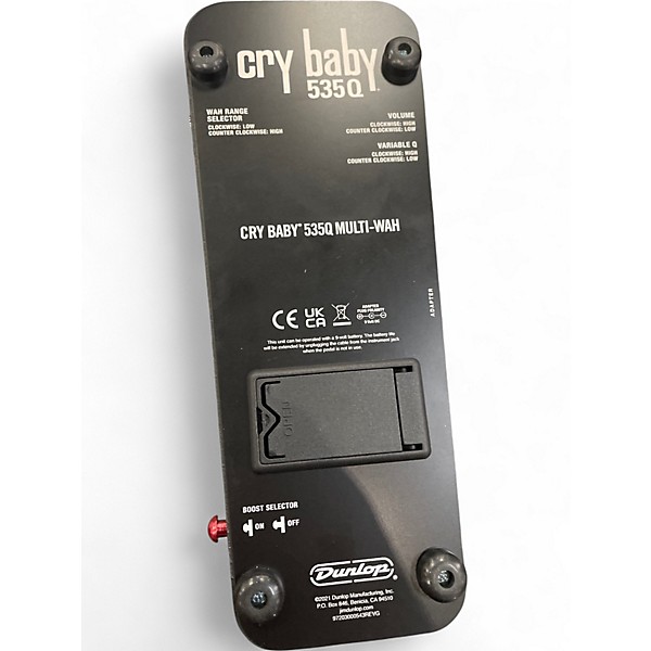 Used Dunlop 535Q Cry Baby Multi-Wah Effect Pedal