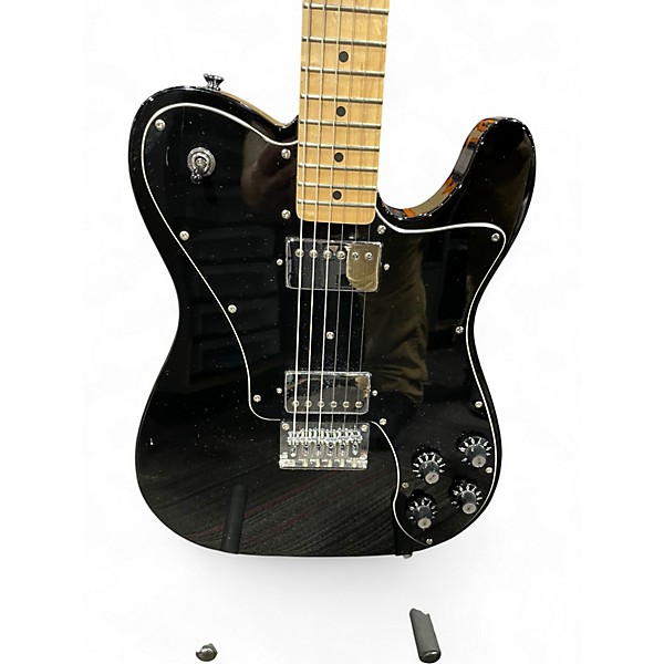 Used Squier Vintage Modified Telecaster Deluxe Black Solid Body Electric Guitar