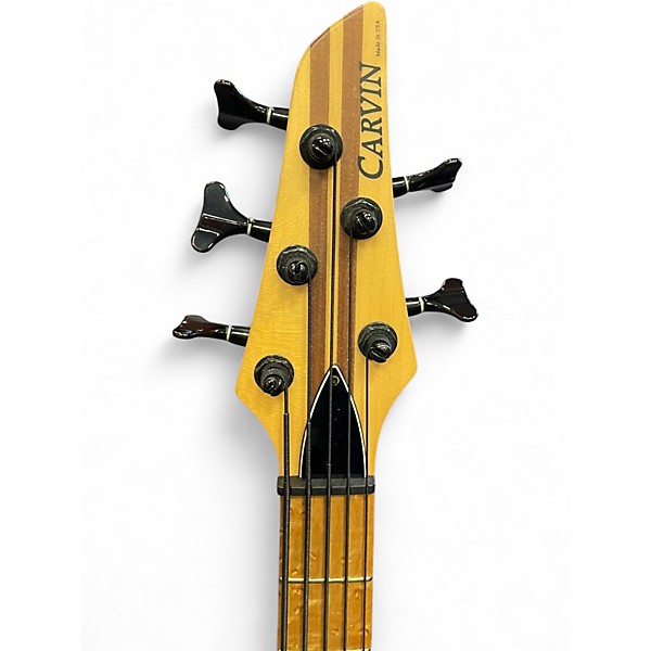 Used Carvin LB-75 Natural Electric Bass Guitar
