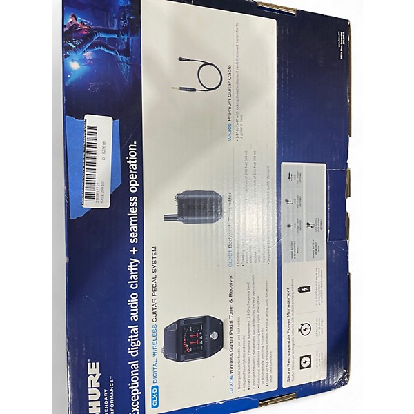Used Shure GLX-D DIGITAL WIRELESS GUITAR PEDAL Instrument Wireless System