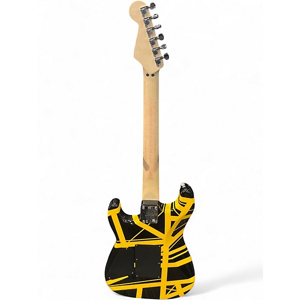 Used EVH Stripe Series  Black and Yellow Solid Body Electric Guitar