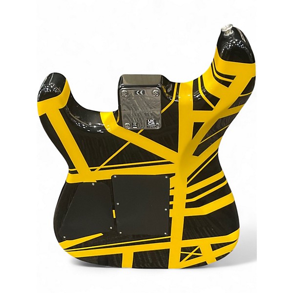 Used EVH Stripe Series  Black and Yellow Solid Body Electric Guitar