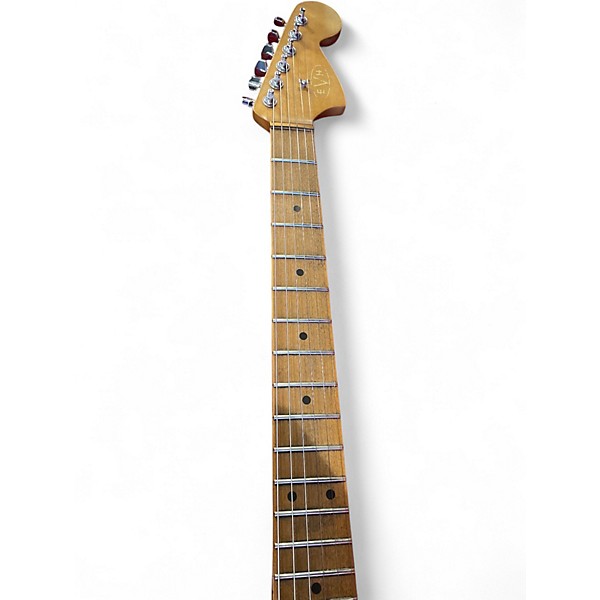 Used EVH Striped Series AGED Black and White Solid Body Electric Guitar