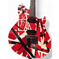 Used EVH WOLFGANG Red with Black and White Stripes Solid Body Electric Guitar