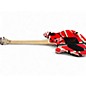 Used EVH WOLFGANG Red with Black and White Stripes Solid Body Electric Guitar