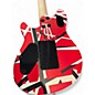 Used EVH WOLFGANG Red with Black and White Stripes Solid Body Electric Guitar