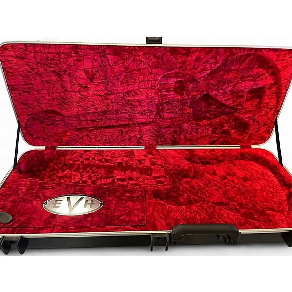 Used EVH WOLFGANG Red with Black and White Stripes Solid Body Electric Guitar