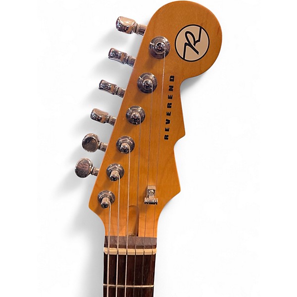 Used Reverend Double Agent Daphne Blue Solid Body Electric Guitar