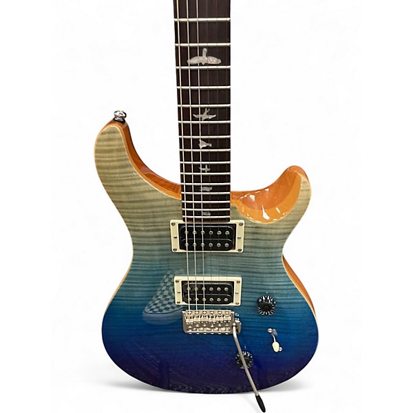 Used PRS SE Custom 24 SAPPHIRE FADE Solid Body Electric Guitar