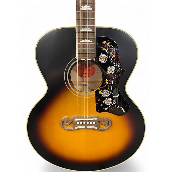 Used Epiphone INSPIRED BY GIBSON CUSTOM IGC 1957 SJ200 Vintage Sunburst Acoustic Electric Guitar