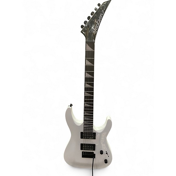 Used Jackson JS22 Dinky White Solid Body Electric Guitar