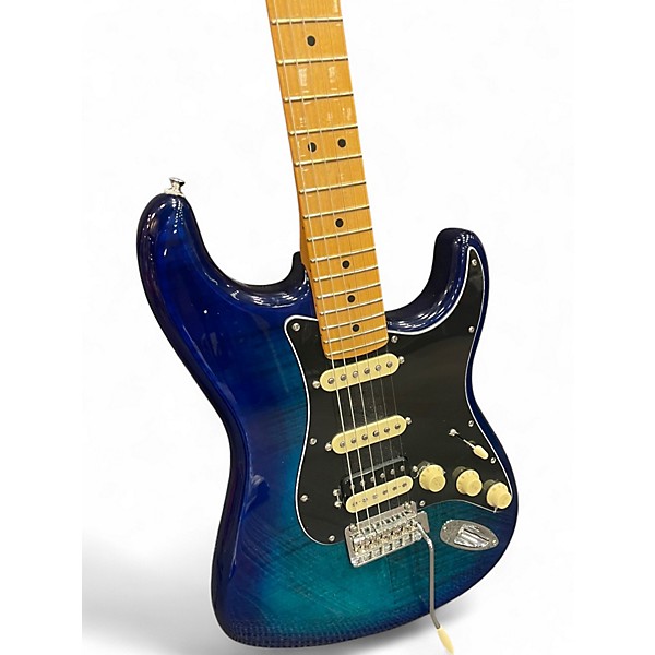 Used Fender PLAYER II HSS Blue Burst Solid Body Electric Guitar