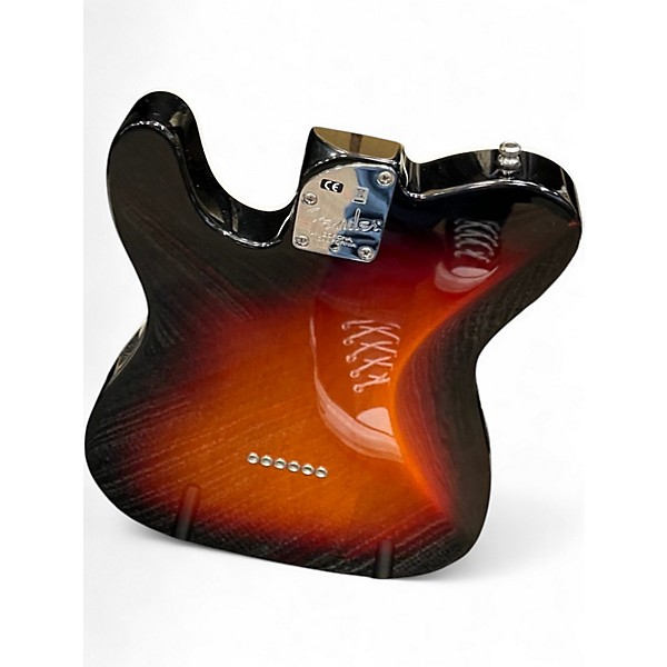 Used Fender American Deluxe Telecaster 3 Tone Sunburst Solid Body Electric Guitar