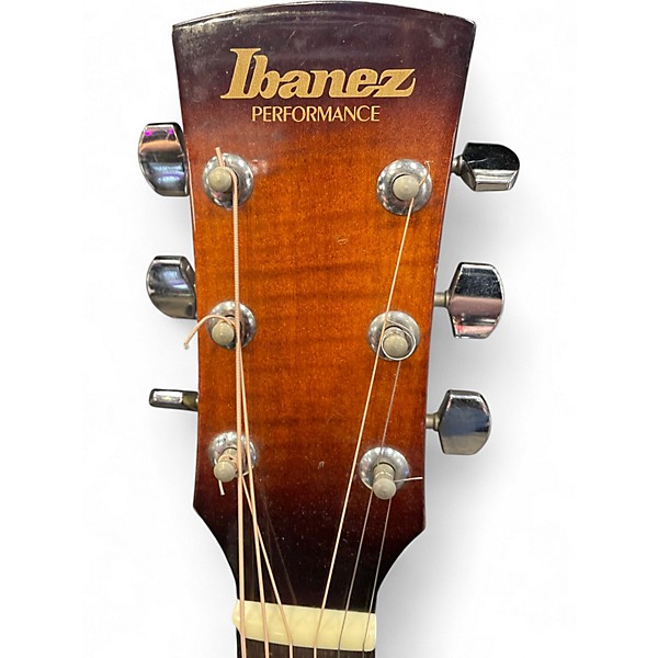 Used Ibanez PF20TV Brown Sunburst Acoustic Guitar