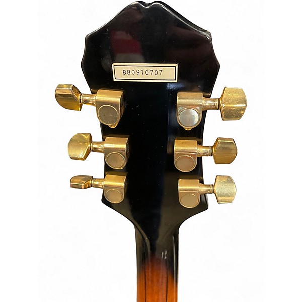 Used 1980s Epiphone Sheraton II Brown Sunburst Hollow Body Electric Guitar