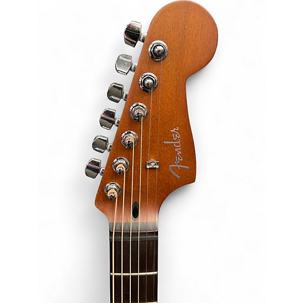 Used Fender Acoustasonic JAZZMASTER Black Hollow Body Electric Guitar