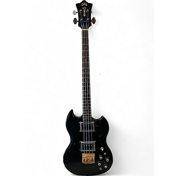 Vintage 1973 Guild Jetstar ii Black Solid Body Electric Guitar