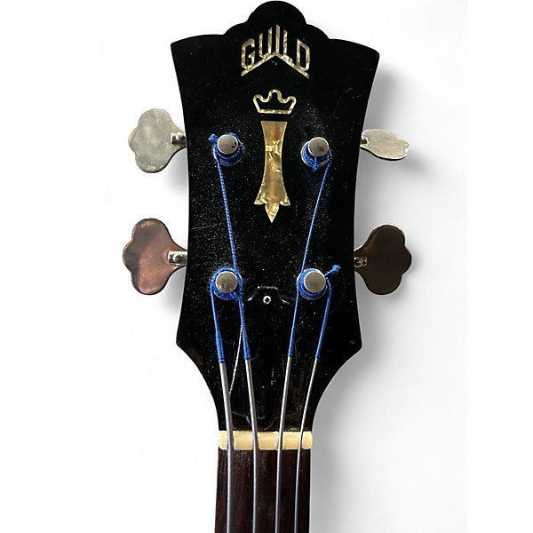 Vintage 1973 Guild Jetstar ii Black Solid Body Electric Guitar