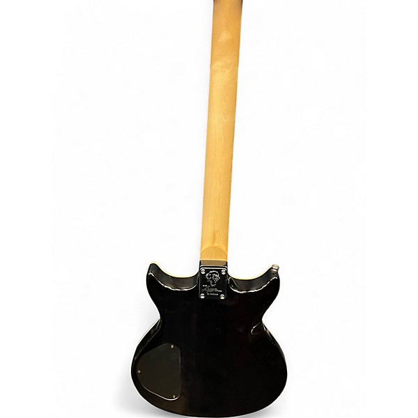 Used Lyons DOUBLE CUT Black Solid Body Electric Guitar