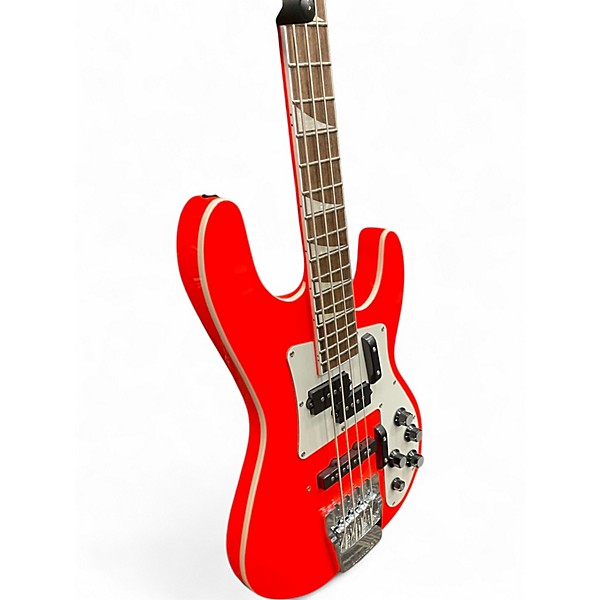 Used Jackson X series concert CBXN Construction Worker Orange Electric Bass Guitar