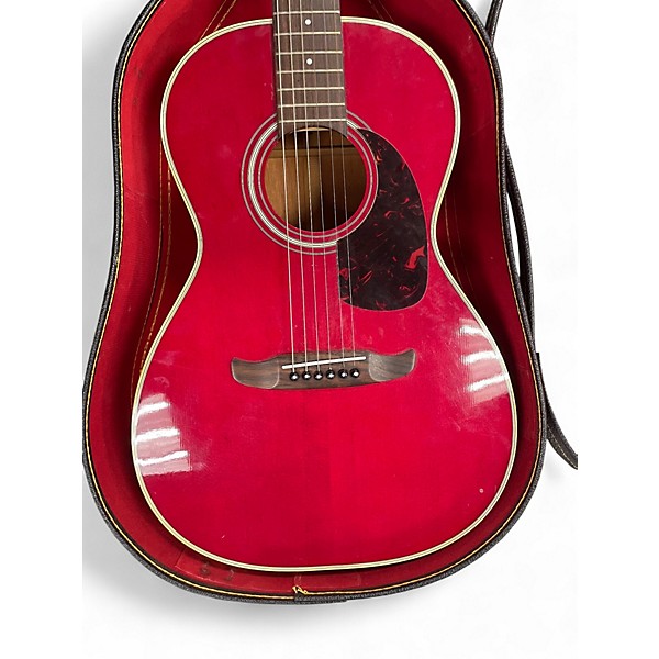 Used Fender Avalon Wine Red Acoustic Guitar