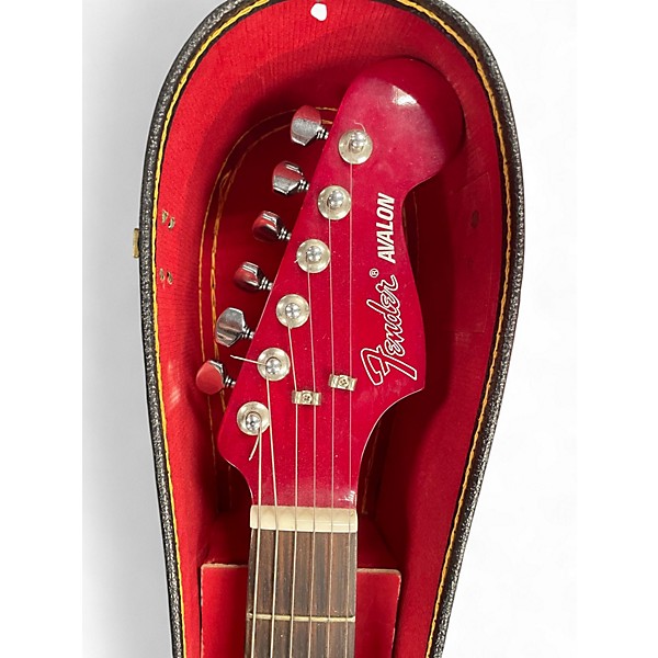 Used Fender Avalon Wine Red Acoustic Guitar